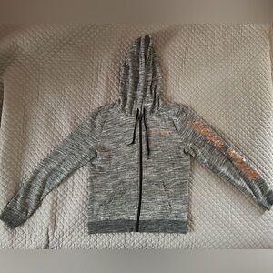 VS pink grey rose gold bling zip up hoodie